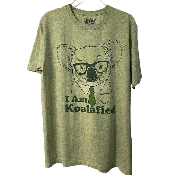 Chemistry Other - Chemistry T-Shirt Size Large Green Koala Bear Motif “ I AM KOALAFIED”